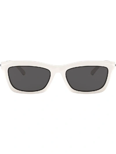 Michael Kors Square Shaped Sunglasses In White