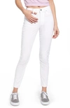 ARTICLES OF SOCIETY HILARY HIGH WAIST ANKLE SKINNY JEANS,4044VEL-446