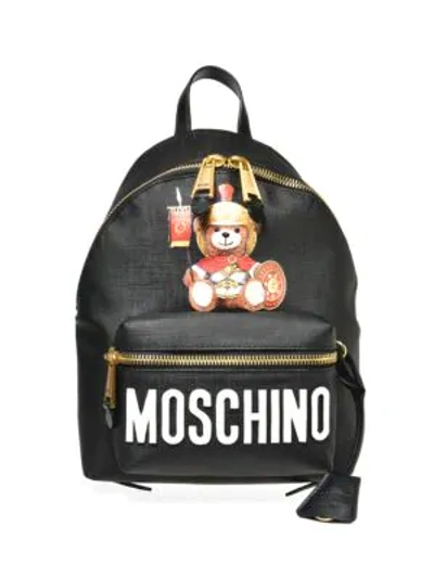 Moschino Vampire Bear Backpack In Black