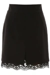 DOLCE & GABBANA DOLCE & GABBANA LACE TRIM MINI SKIRT