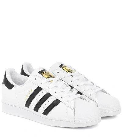 Adidas Originals Superstar 82 Faux-leather Sneakers In White