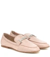 TOD'S Double T leather loafers,P00450147