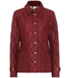 Burberry Fernleigh Thermoregulated Diamond Quilted Jacket In Deep Claret