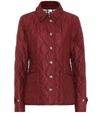 Burberry Fernleigh Thermoregulated Diamond Quilted Jacket In Red