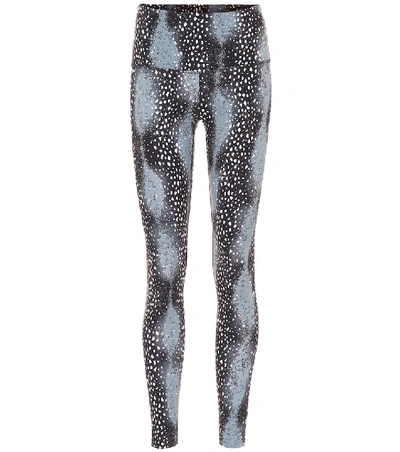 Varley Marina Printed Stretch Leggings In Blue