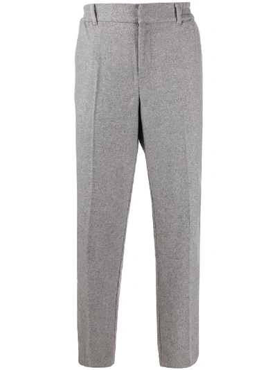 Soulland Wilson Straight-leg Trousers In Grey