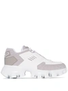 Prada White And Grey Cloudburst Thunder Sneakers In F095e