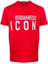 Dsquared2 Icon Logo T-shirt In Red