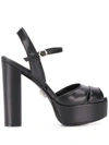 PHILIPP PLEIN PLATFORM HIGH HEEL SANDALS