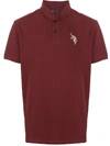 SHANGHAI TANG TIGER EMBROIDERED MANDARIN-COLLAR POLO SHIRT