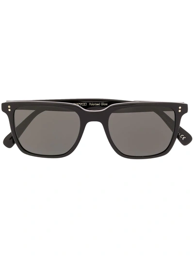 Oliver Peoples Rs2o Lachman 50mm Polarized Square Sunglasses In Black
