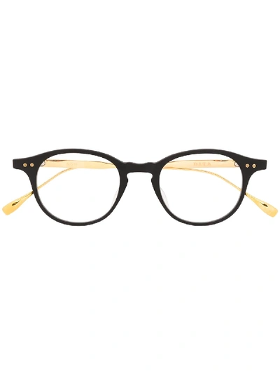 Dita Eyewear Ash Round-frame Glasses In 黑色