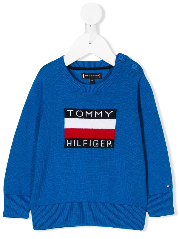 tommy hilfiger baby blue jumper