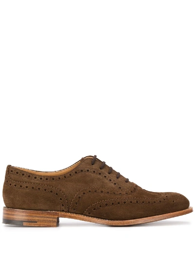 Church's Burwood 2 Suede Lace-up Shoes In Brown