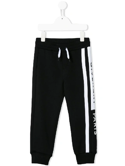 Givenchy Kids' Logo-print Track Trousers In Black