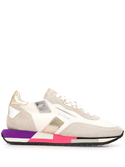 Ghoud Colour-block Trainers In Grey