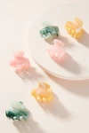 Anthropologie Speckled Mini Hair Clip Set In Pink