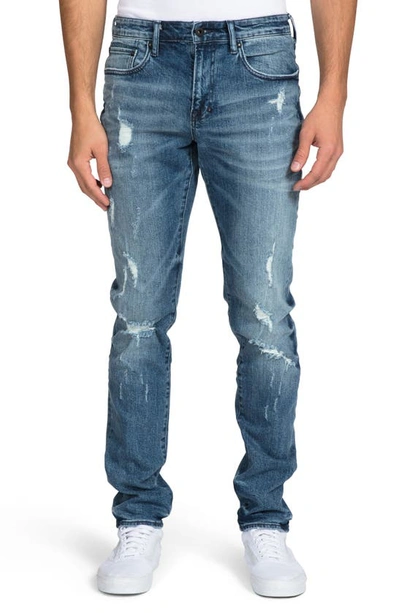 Prps Hondo Windsor-fit Low-rise Distressed Skinny Jeans In Light Blue