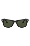 Ray Ban 52mm Square Sunglasses In Black