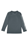 Snapper Rock Long Sleeve Rashguard In Steel Grey