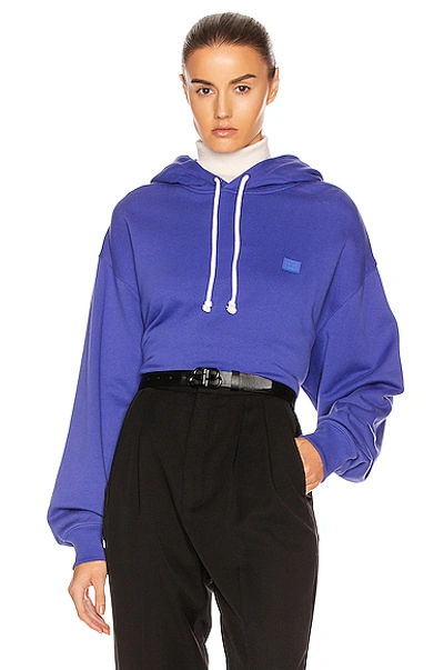 Acne Studios Face Sweatshirt In Electric Blue