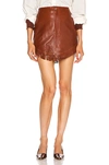 GRLFRND SADIE LEATHER FRINGE MINI SKIRT,GRLF-WQ20