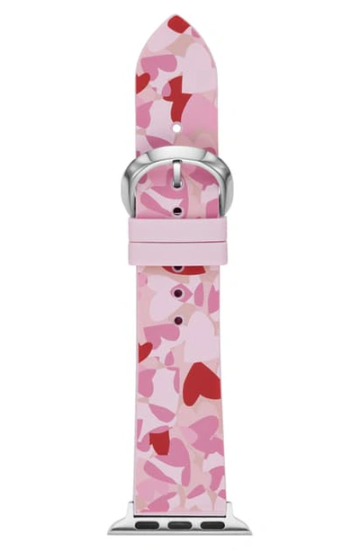 Kate Spade Apple Watch Strap, 38mm In Pink/ Hearts
