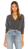 Equipment Madalene V-neck Cashmere Sweater In Gray