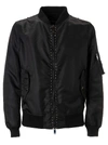 VALENTINO POINTED STUD DETAIL BOMBER,11188967