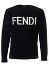 FENDI LOGO KNIT SWEATER,11188937