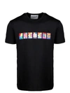 Iceberg X Peter Blake T-shirt With Multicolor Logo Patch In Black