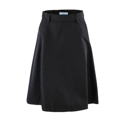Prada Flared Skirt In Black
