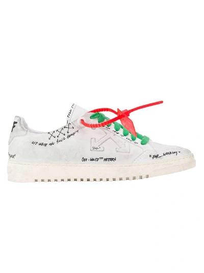 Off-white Grafitti Logo Trainers In White