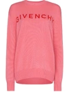 Givenchy Crew-neck Cashmere Sweater In Pink