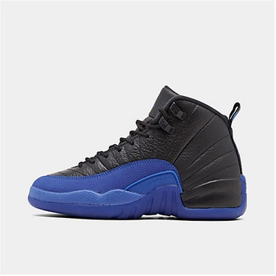 Nike Big Kids' Air Jordan Retro 12 Basketball Shoes In Black