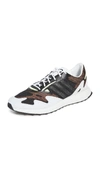 Y-3 Rhisu Run Low-top Sneakers In Black/ftwr White/yellow Tint