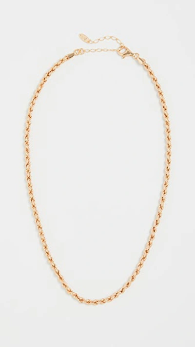 Maison Irem Rope Chain Necklace Glenn 2 In Gold