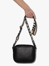 STELLA MCCARTNEY BLACK PERFORATED LOGO CROSS BODY BAG,700072W854214746484