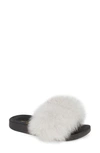 PATRICIA GREEN FOXY GENUINE FOX FUR SLIPPER,50052