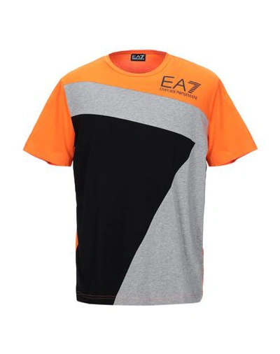 Ea7 T-shirt In Orange