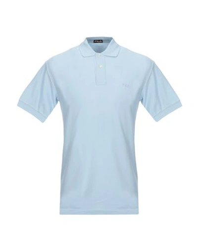 Fila Polo Shirts In Pastel Blue