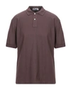 Fila Polo Shirt In Dark Brown