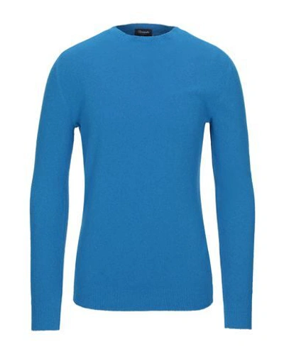DRUMOHR DRUMOHR MAN SWEATER AZURE SIZE 44 COTTON, POLYAMIDE,39693524AW 5