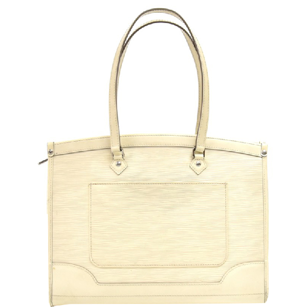 Pre-Owned Louis Vuitton White Epi Leather Madeleine Gm Bag | ModeSens