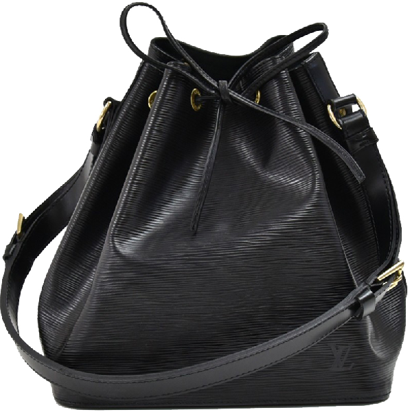 Pre-Owned Louis Vuitton Noir Epi Leather Petit Noe Shoulder Bag In Black | ModeSens
