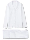 DEREK ROSE DEREK ROSE WOMEN'S PYJAMAS KATE 2 COTTON JACQUARD WHITE,2029-KATE002WHI