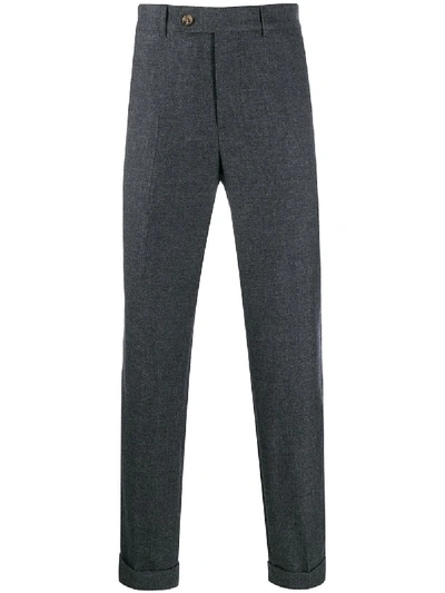 Brunello Cucinelli Slim-fit Tailored Trousers In 灰色