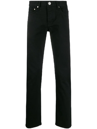 Soulland Erik Mid-rise Straight Jeans In Black