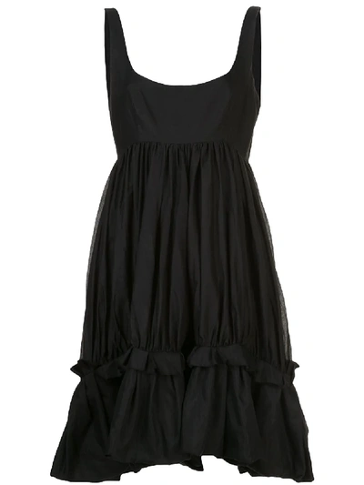 Brock Collection Ruched Hem Dress In Black | ModeSens