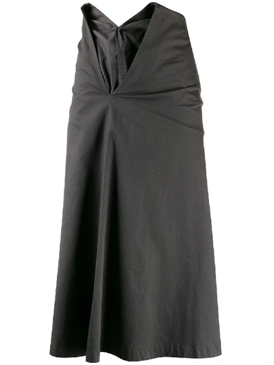 Pre-owned Comme Des Garçons 1999 Slashed Waist Skirt In Grey